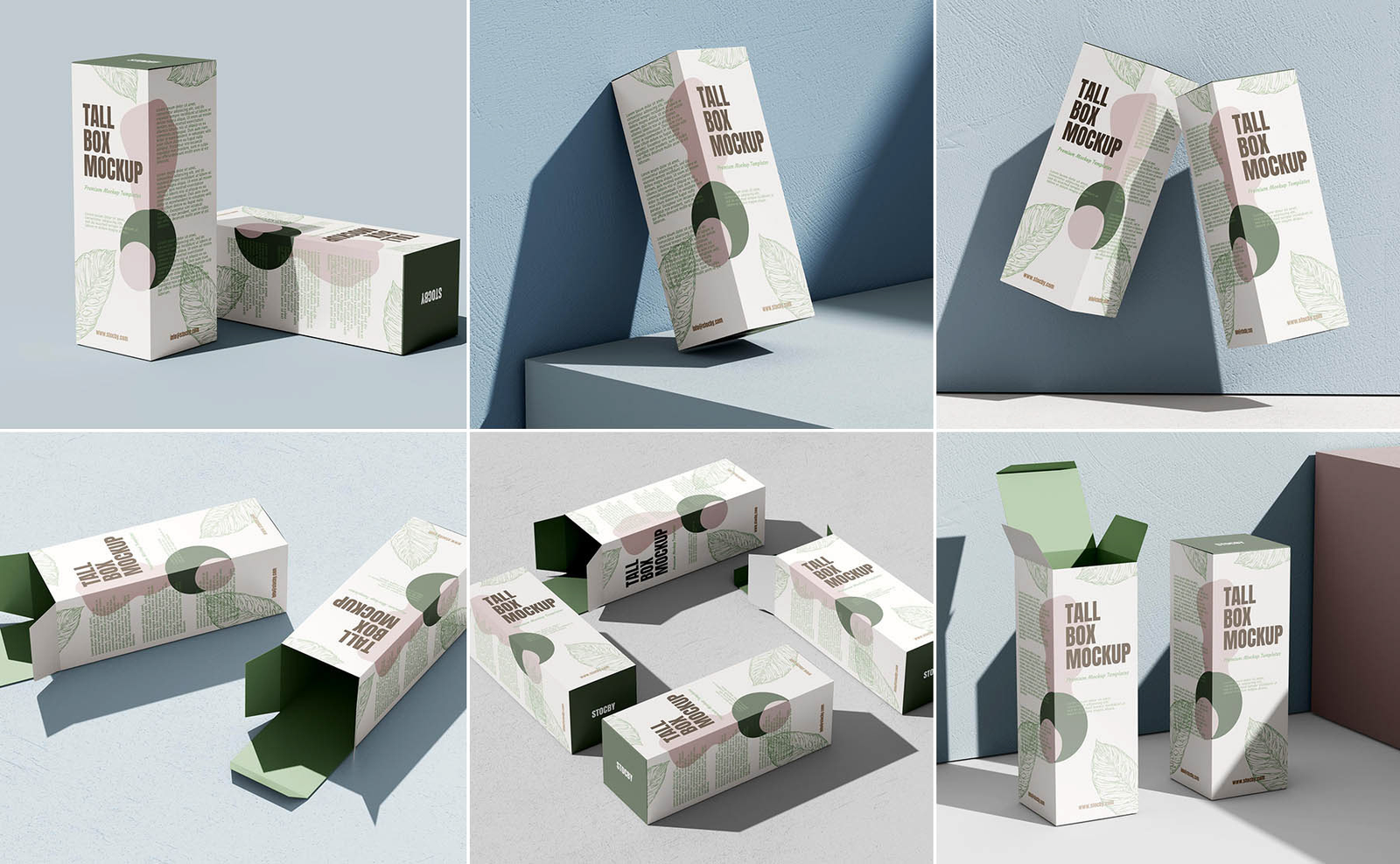 Box mockup pattern